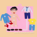 DIY toys felt clothes kid learning dress up